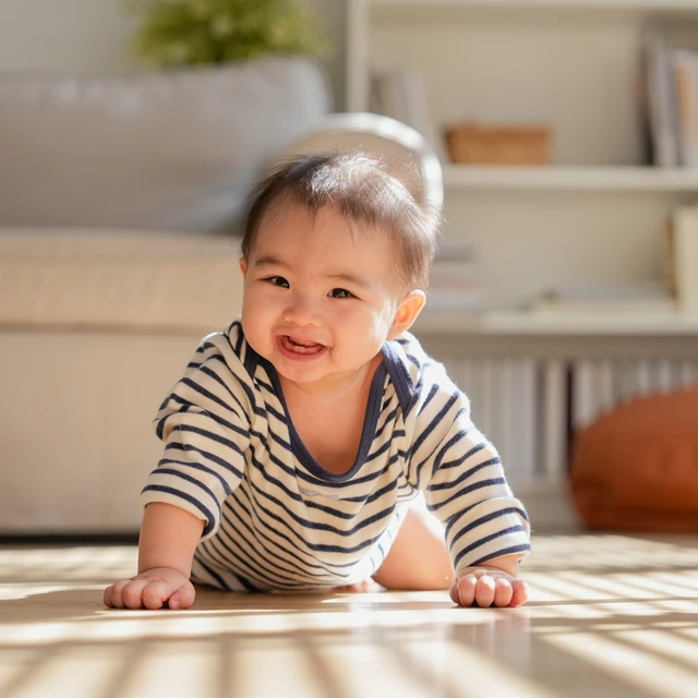 baby crawling