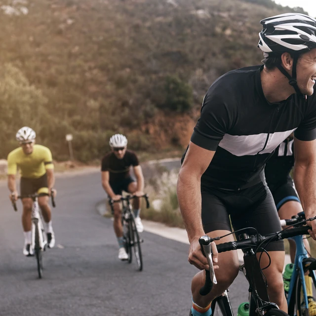 men cycling